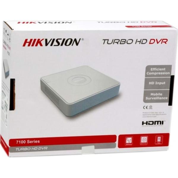 Hikvision DS-7104HGHI-K1 4 Kanal DVR Kayıt Cihazı